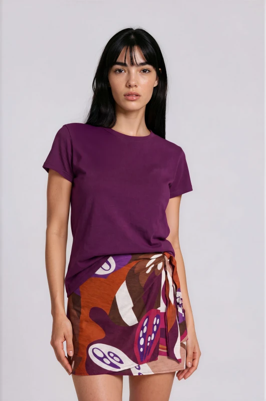 Blouse Solid-Color Basic 