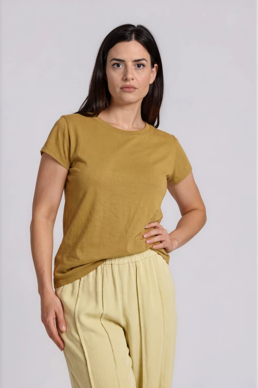 Blouse Solid-Color Basic 