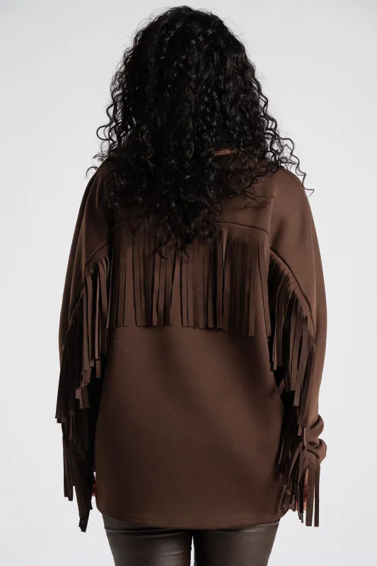 Μπλούζα Μονόχρωμη Διακοσμητικά Κρόσια