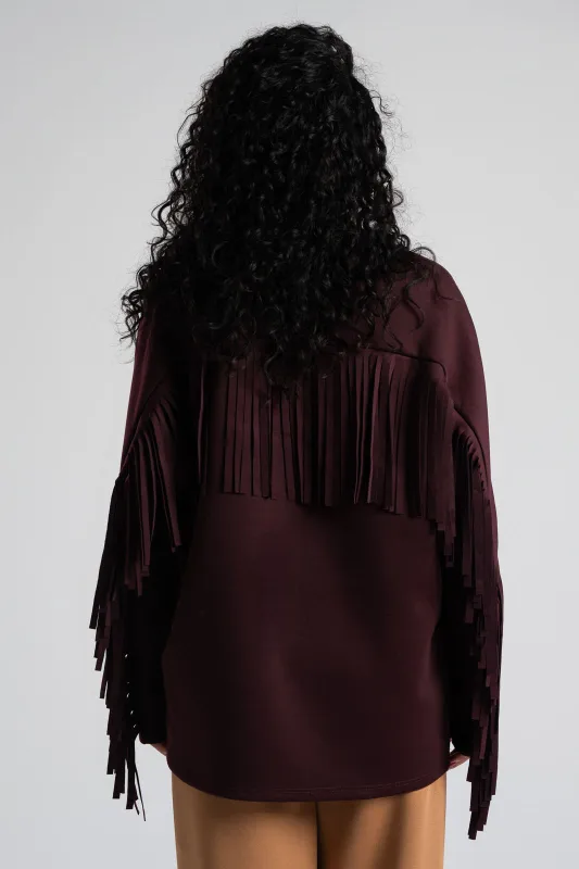 Μπλούζα Μονόχρωμη Διακοσμητικά Κρόσια