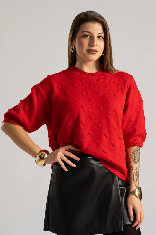 Blouse Thread Embossed Dots