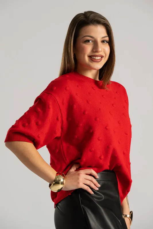 Μπλούζα Νημάτινη Ανάγλυφα Dots