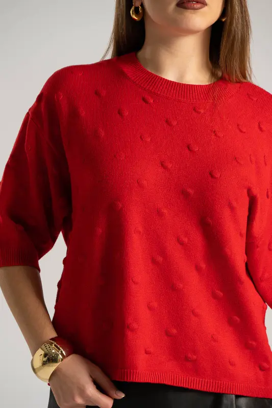 Μπλούζα Νημάτινη Ανάγλυφα Dots