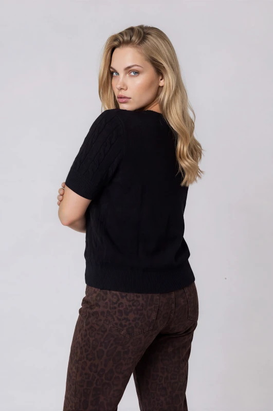 Blouse Crocheted Cable
