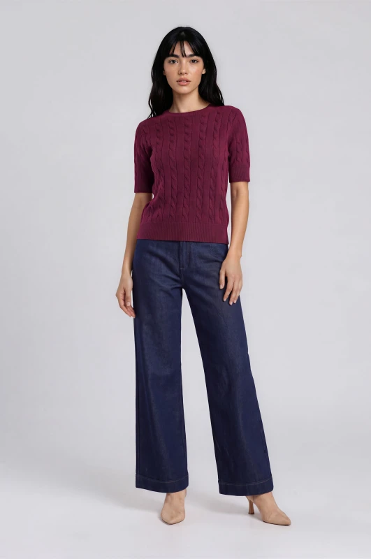 Blouse Crocheted Cable