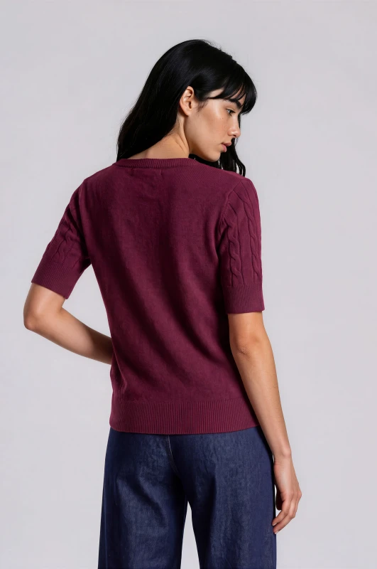 Blouse Crocheted Cable