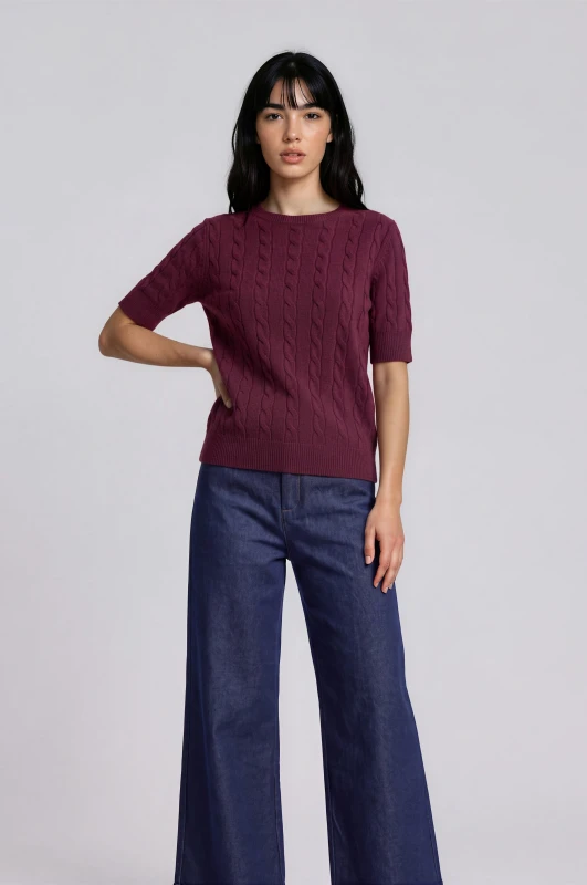 Blouse Crocheted Cable