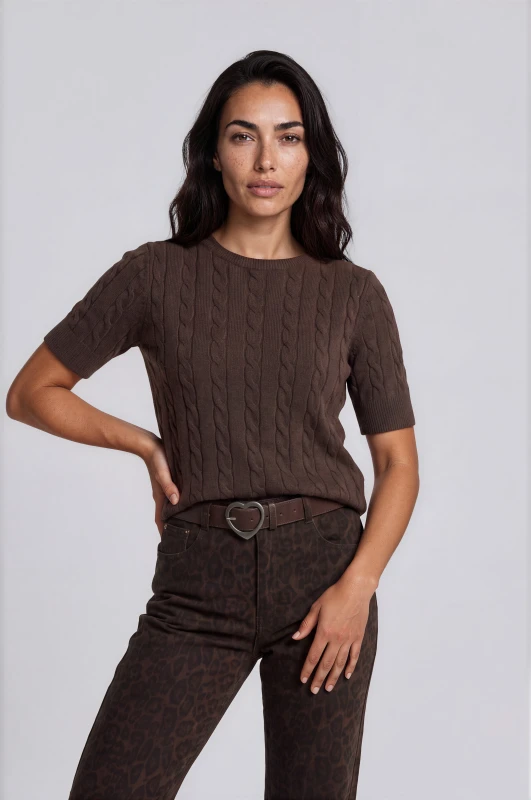 Blouse Crocheted Cable