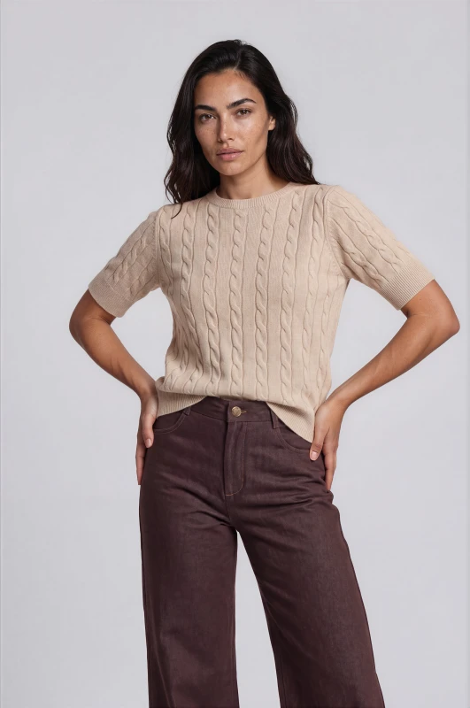 Blouse Crocheted Cable