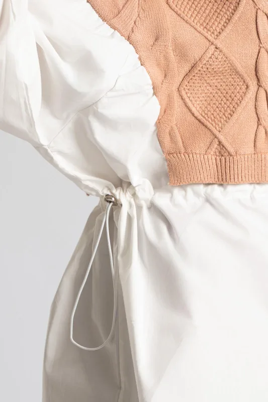 Blouse with Shirt Effect