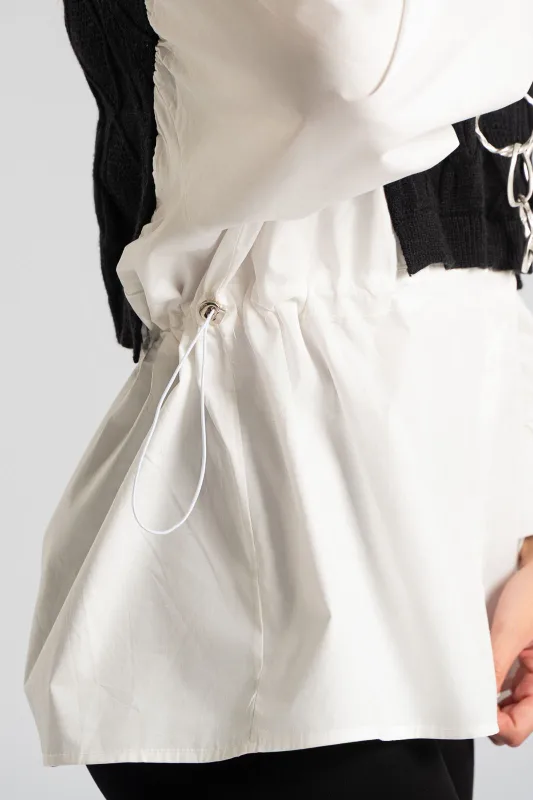 Blouse with Shirt Effect