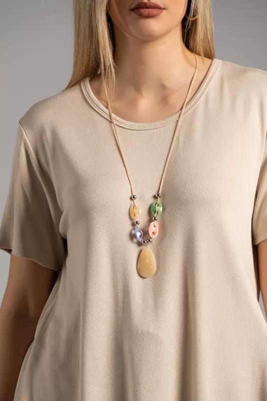Blouse Leather Necklace