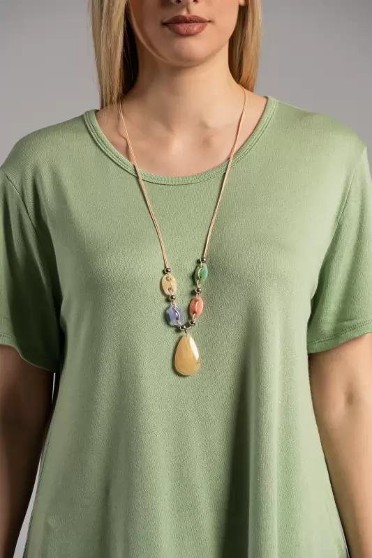 Blouse Leather Necklace