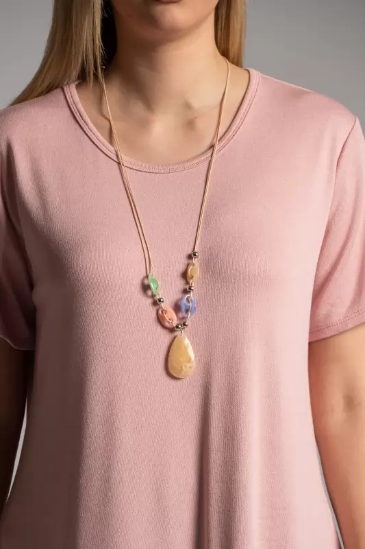Blouse Leather Necklace