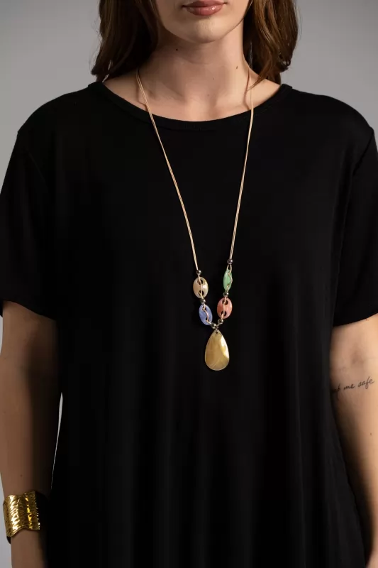 Blouse Leather Necklace