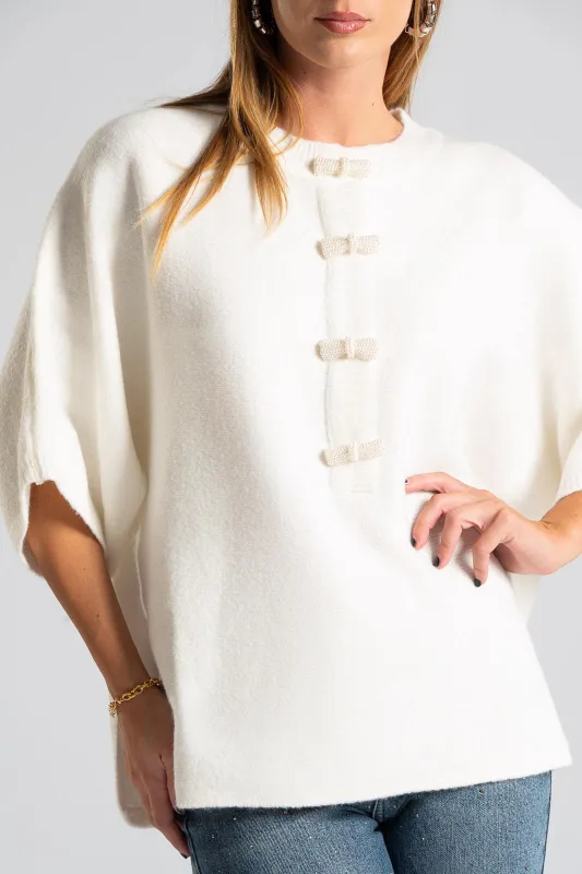 Blouse Thread Buttons Bow