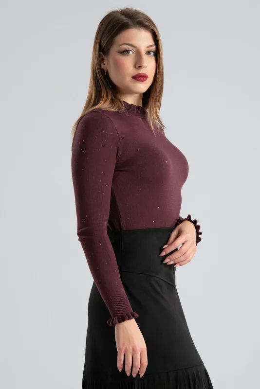 Blouse Thread Details Ruffles