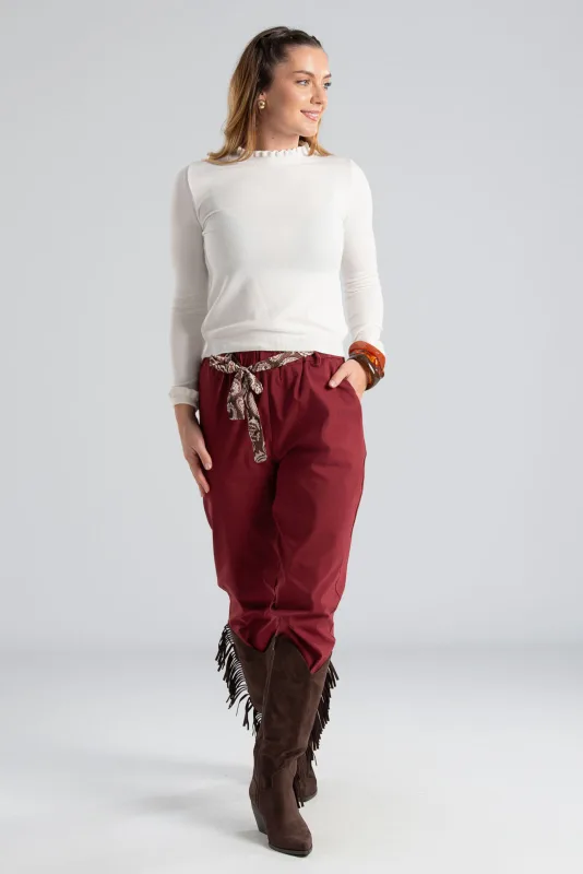 Blouse Thread Details Ruffles