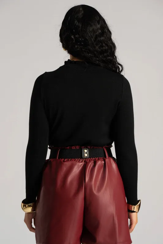 Blouse Thread Details Ruffles