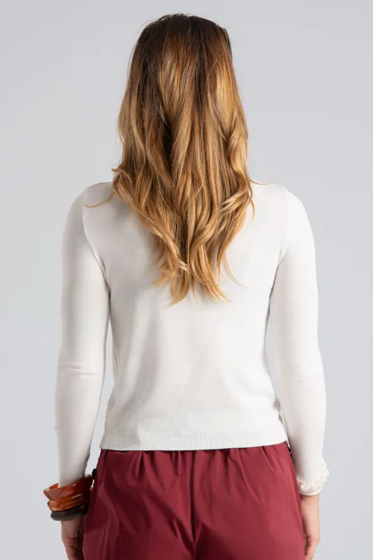 Blouse Thread Details Ruffles