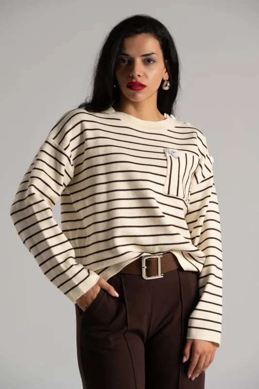 Blouse Knitted Mariniera