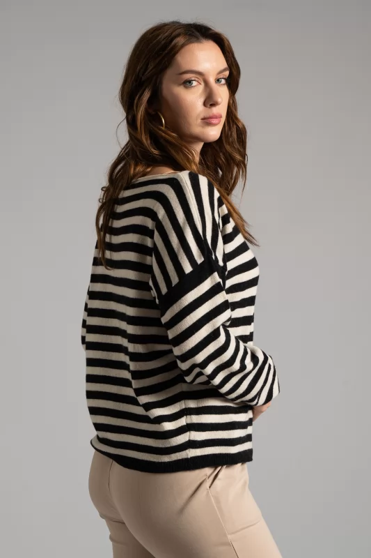 Blouse with Stripes