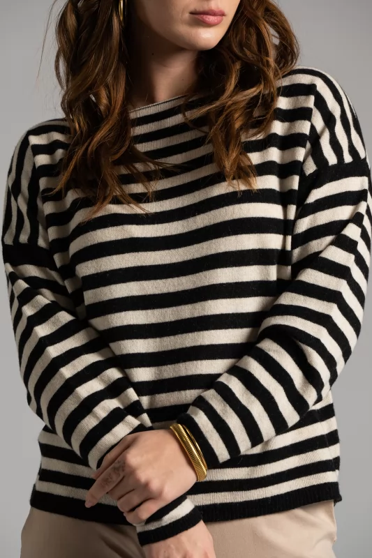 Blouse with Stripes