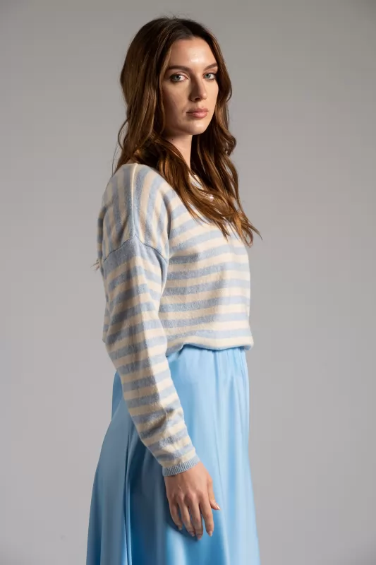 Blouse with Stripes