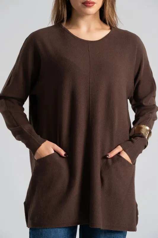 Blouse Knitting Front Pockets