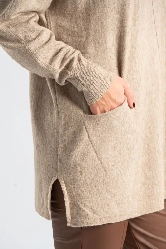 Μπλούζα Νημάτινη Μπροστινές Τσέπες