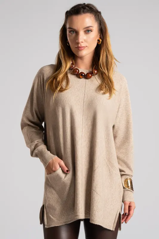 Μπλούζα Νημάτινη Μπροστινές Τσέπες