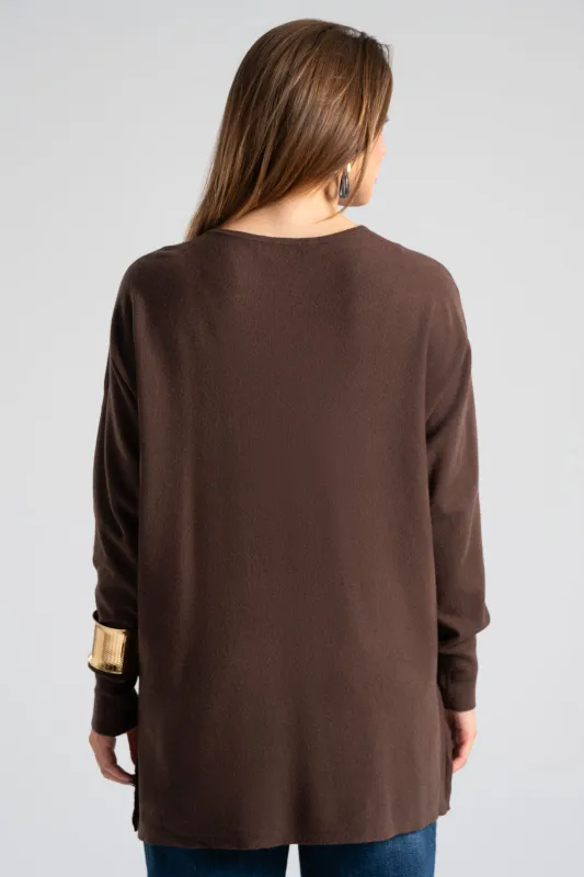 Blouse Knitting Front Pockets