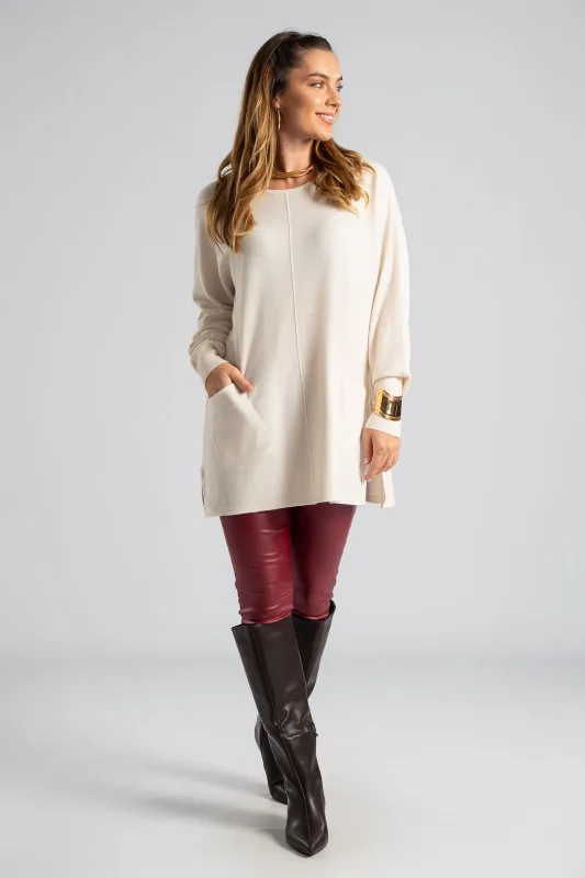 Blouse Knitting Front Pockets