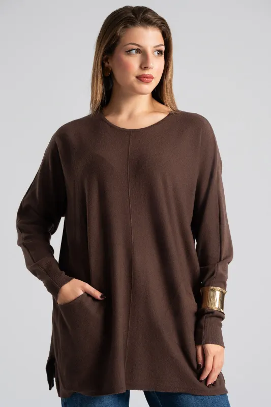 Μπλούζα Νημάτινη Μπροστινές Τσέπες