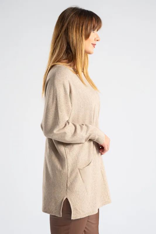 Μπλούζα Νημάτινη Μπροστινές Τσέπες