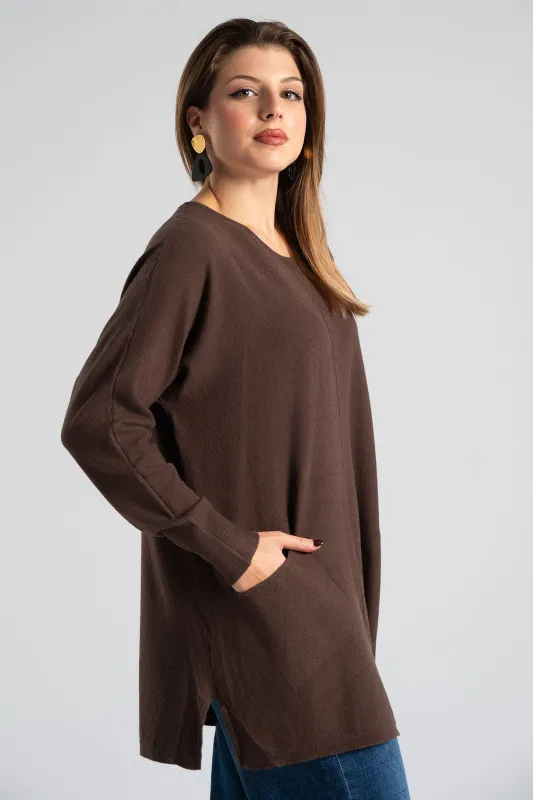 Blouse Knitting Front Pockets