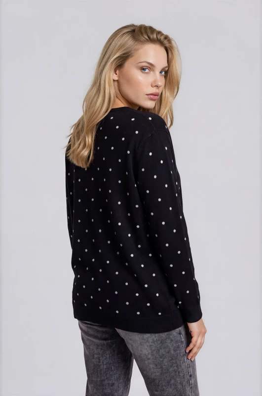 Μπλούζα Νημάτινη Oversized Πουά