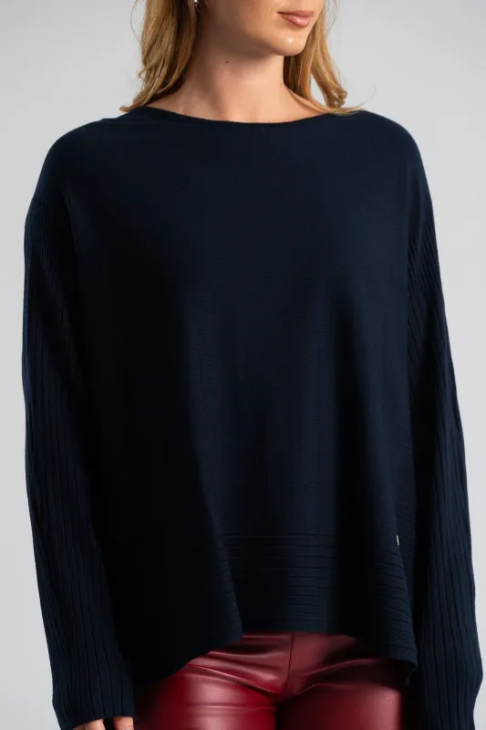 Blouse Knitted Rib Details