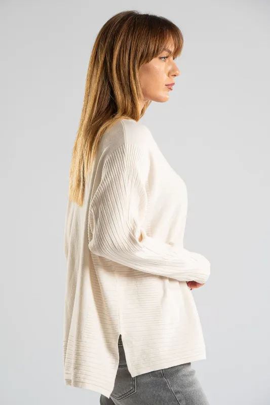 Blouse Knitted Rib Details