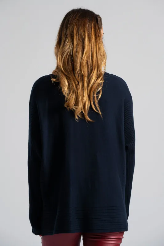 Blouse Knitted Rib Details