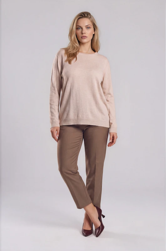 Blouse Knitted Rib Hem 