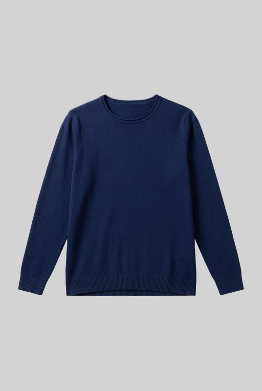 Blouse Knitted Rib Hem 