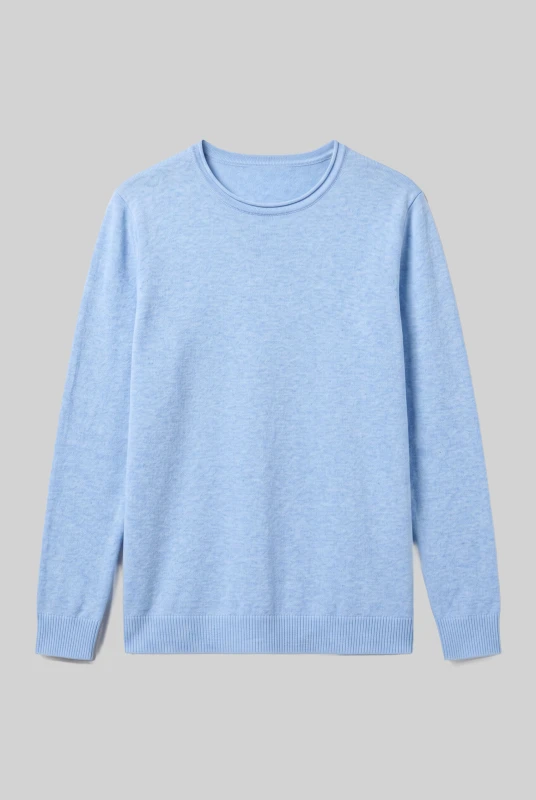Blouse Knitted Rib Hem 