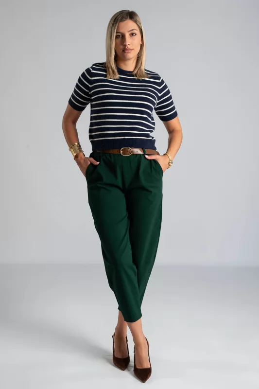 Stripped Knitted Blouse