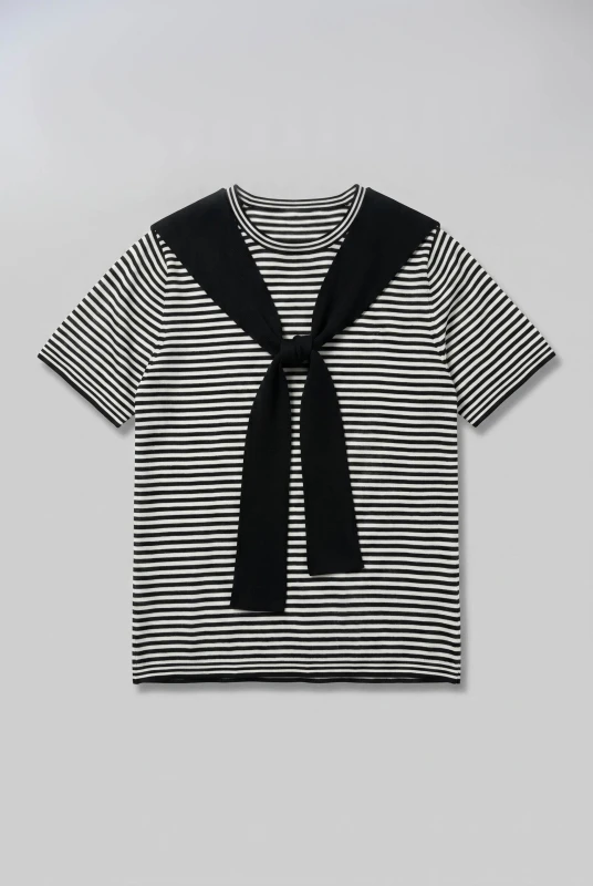 Μπλούζα Νημάτινη Ριγέ Scarf