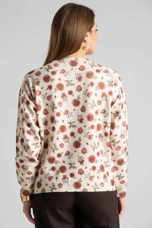 Blouse Knitted Roses