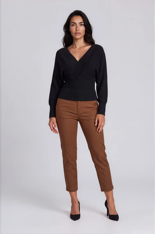 Blouse Knit V-Neck