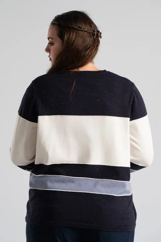 Μπλούζα Νημάτινη Χρυσοκλωστή Ρίγες