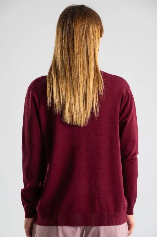 Blouse Basic Knitted Turtleneck 