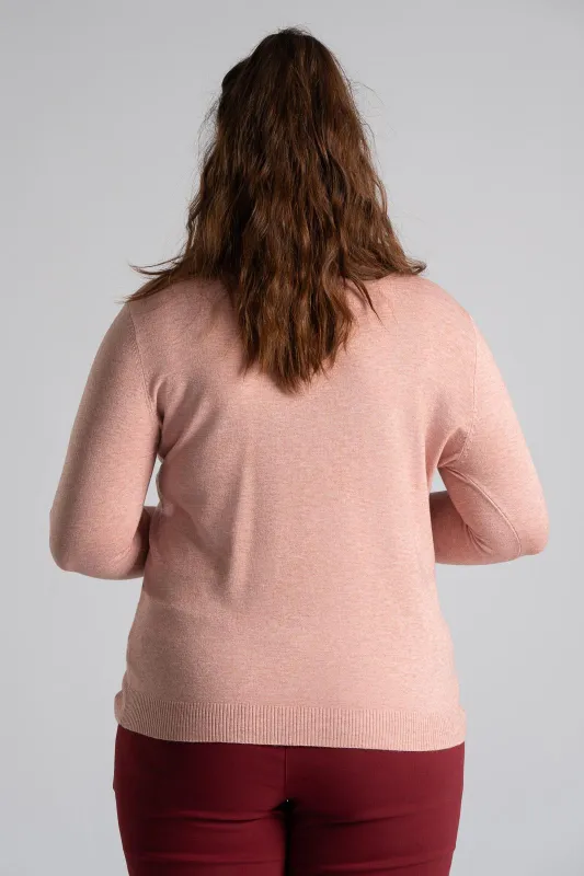 Blouse Basic Knitted Turtleneck 